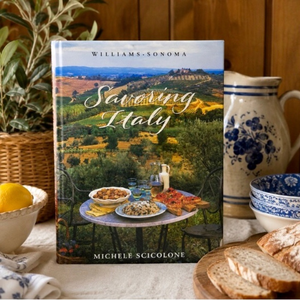 Williams Sonoma Savoring Italy Hardcover Cookbook Michele Scicolone Italian Food
